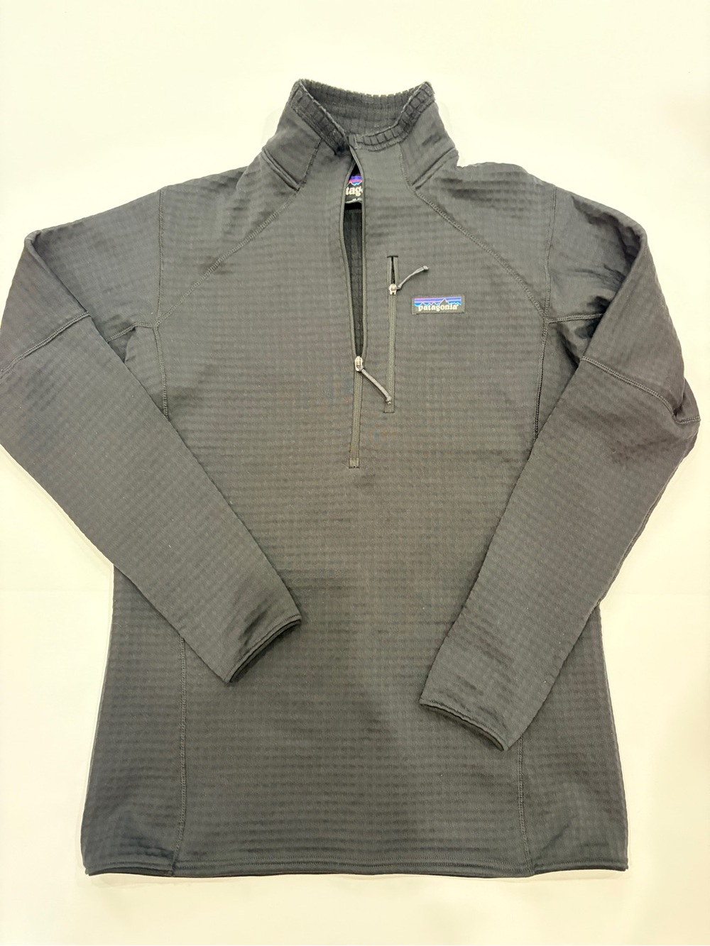 Patagonia Woman’s Quarter-Zip Performance Fleece Jacket - Charcoal Black, NWT.
